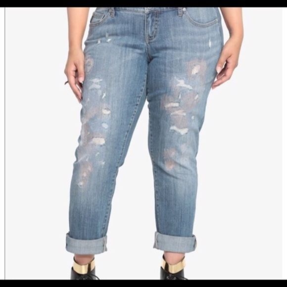 torrid Denim - Torrid Boyfriend Distressed Jeans